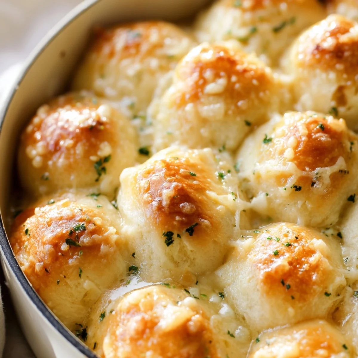 Irresistible Soft Garlic Parmesan Pull-Apart Bread, warm and cheesy, enhances any meal.