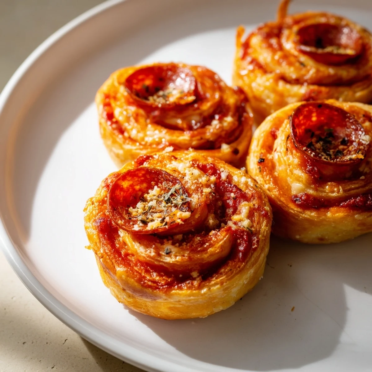 Enjoy these easy Mini Pepperoni Pizza Pinwheels, perfect appetizers with a delightful Italian flavor profile.