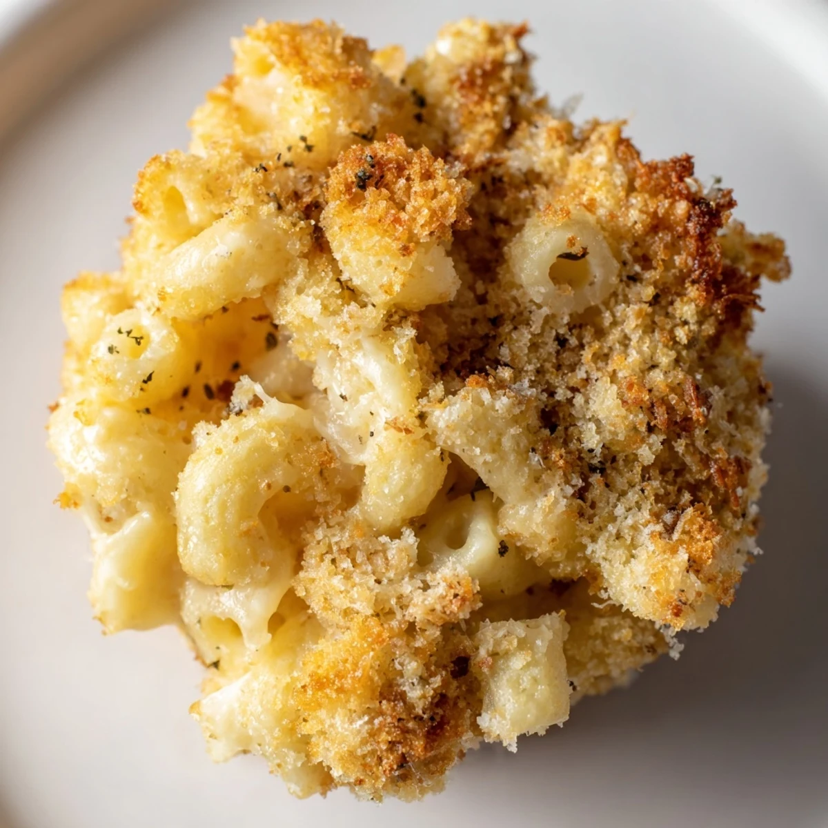 Crispy-coated Ditalini Mac and Cheese Bites, a delightful appetizer with melted cheese and tender pasta inside.