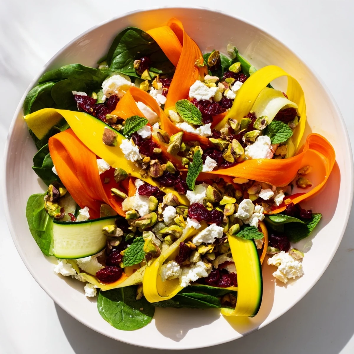 Enjoy this refreshing Pistachio and Cranberry Ribbon Salad: a visually appealing, layered salad with a delicious dressing.