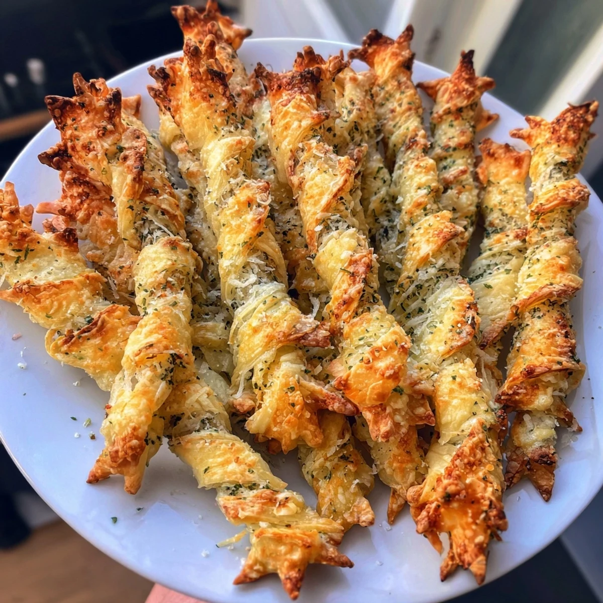 Golden-brown Star Shaped Asparagus Bundle Wraps, a delicious appetizer ready for the oven.