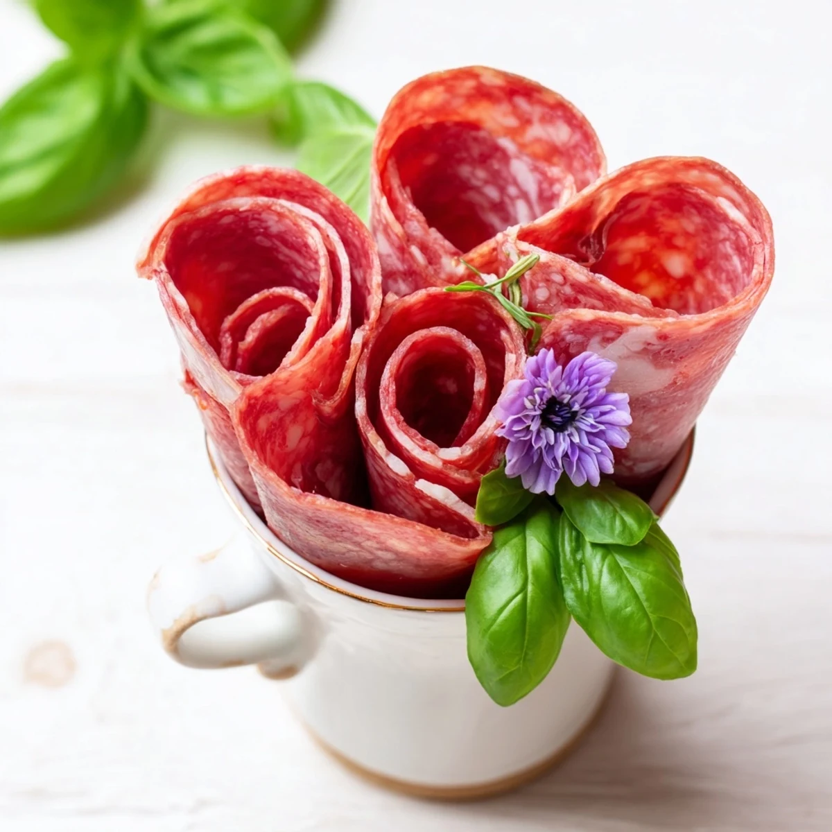 Victorian Salami Pepperoni Roses
