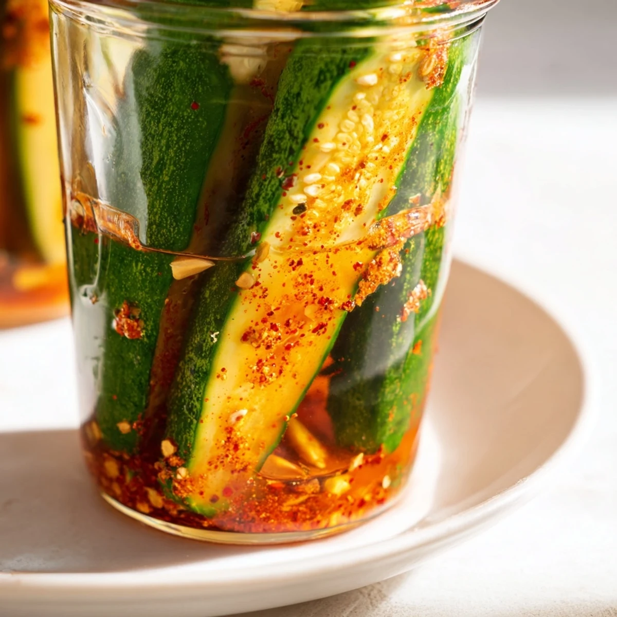 Spicy Taco Pickles served chilled alongside nachos, burgers, or as a bold sandwich topper.