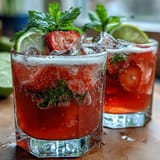 Strawberry Lemon Sparkling Drink