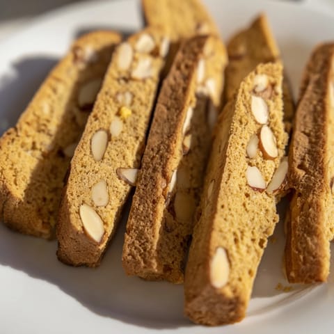 Golden Honey Almond Biscotti