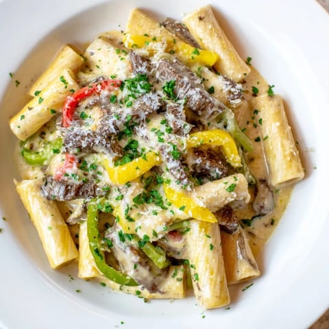 Philly Cheese Steak Pasta