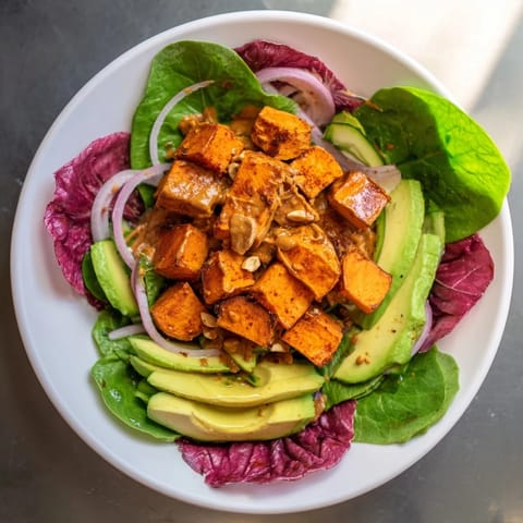 Spiced Peanut Sweet Potato Salad