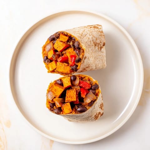 Sweet Potato Black Bean Burrito