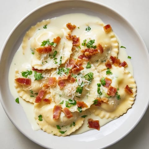 Olive Garden Ravioli Carbonara