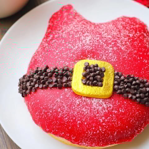Festive Santa Belly Donuts