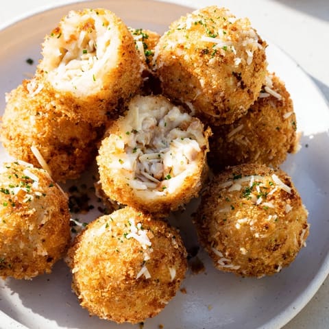 Creamy Chicken Rice Arancini
