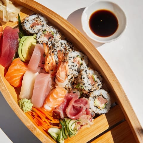Sail Away Boat-Shaped Sushi