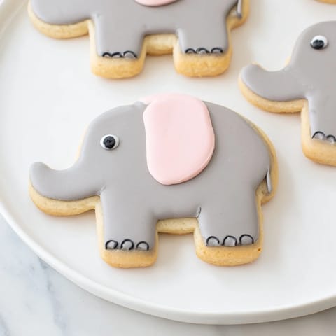 Giant Elephant Sugar Cookies