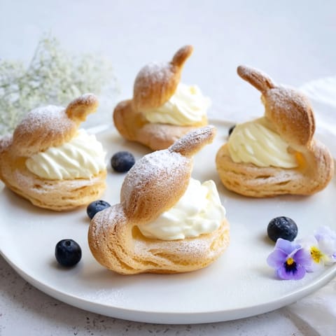 Plateau Cygne Pâtisseries Aériennes, a beautiful presentation of delicate, golden French pastries, dusted with sugar.
