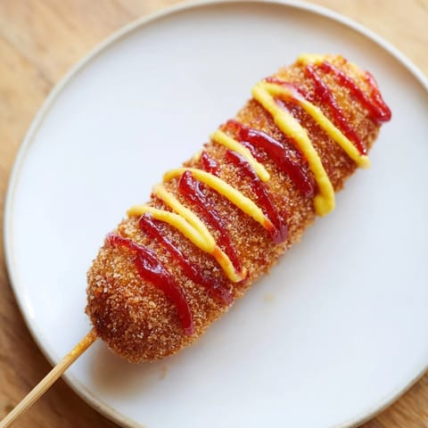 Cheesy Korean Corn Dogs