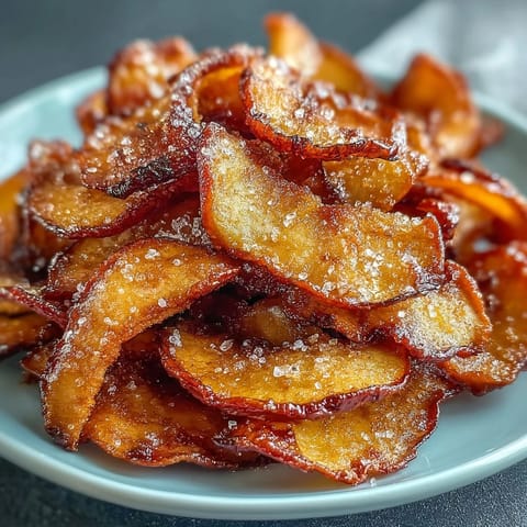 Air Fryer Apple Chips Cinnamon