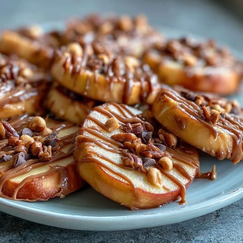 Candy Apple Peanut Butter Drizzle