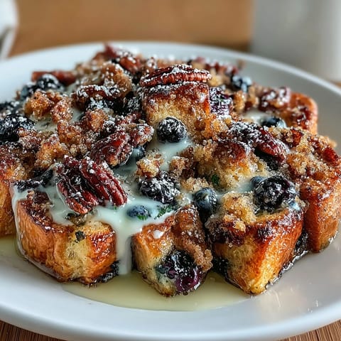 Mothers Day Baked Blueberry Toast