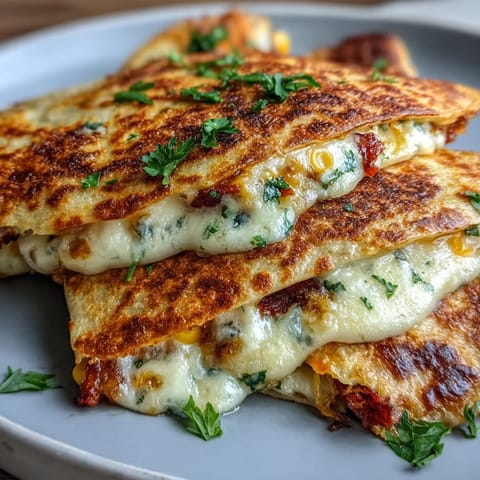 Adorable bunny-shaped quesadillas filled with gooey cheese, colorful peppers, and sweet corn, perfect for Easter fun with kids.
