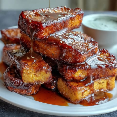Soul Food Candied Yams with Brown Sugar Syrup in a casserole dish, golden slices glistening with buttery spiced syrup and warm cinnamon aroma.