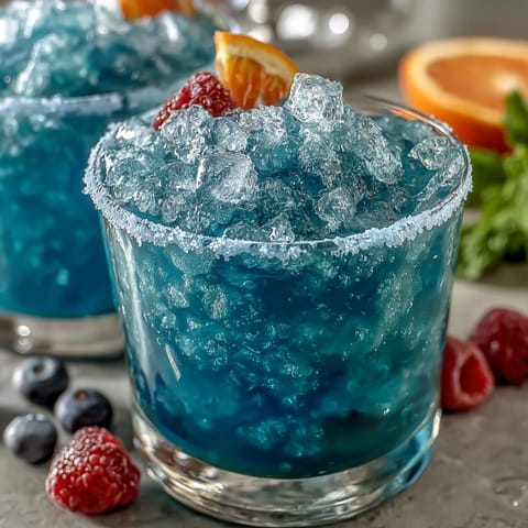 Blue Raspberry Lemonade Slushie