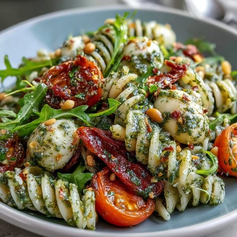 Summer Pasta Pesto Mozzarella #462