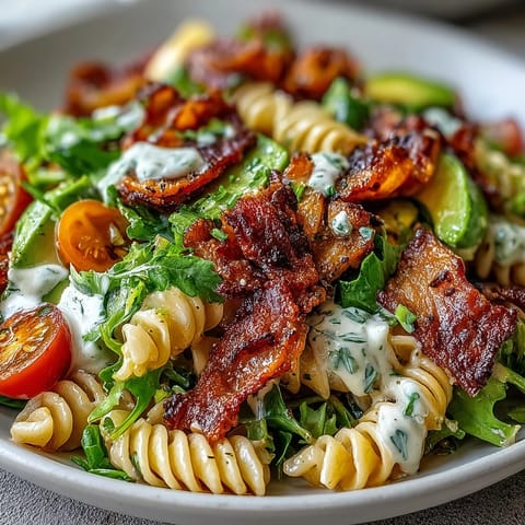 BLT Pasta Salad Bacon Avocado #469