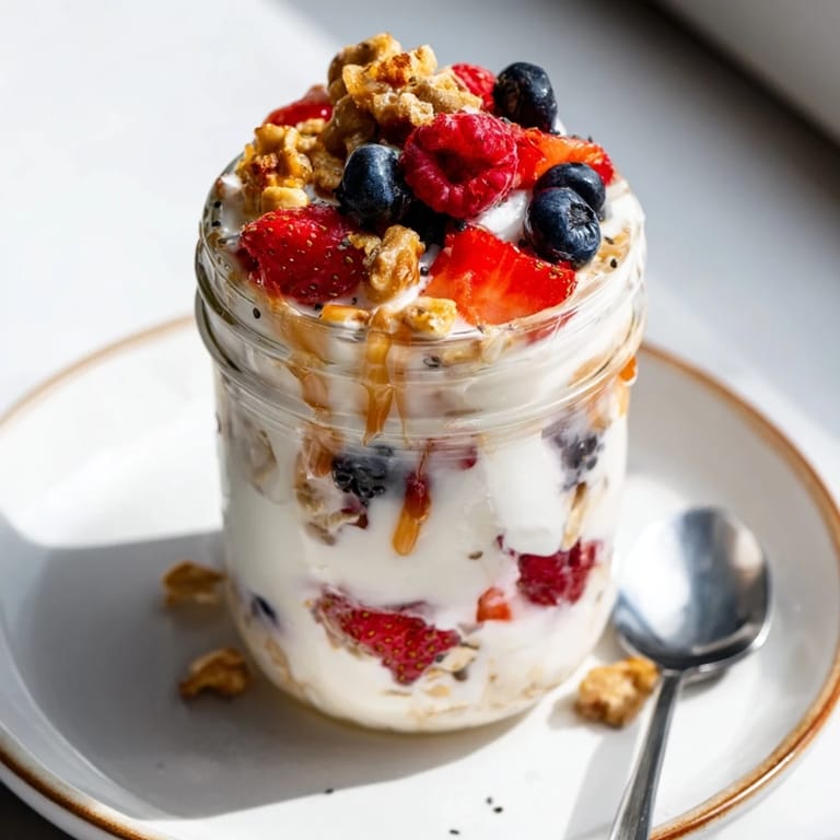 These creamy and delicious overnight oats in jars are visually stunning with various topping options.