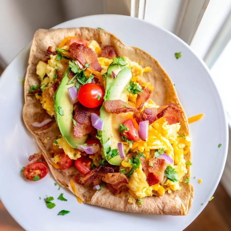 Warm, delicious Easy Festive Breakfast Burrito Wraps served with fresh salsa, perfect for a hearty brunch.