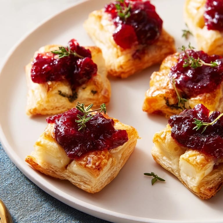 This Joy to the World festive appetizer trio features mini caprese skewers with juicy tomatoes and fresh basil beside flaky pastry bites.