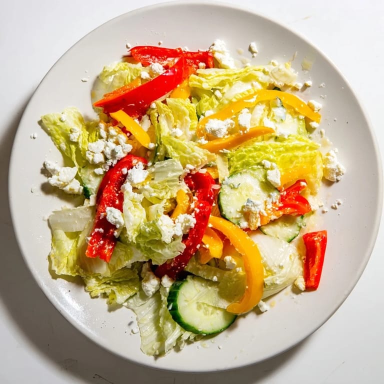 This Bella Hadid Salad showcases fresh, crunchy veggies beautifully tossed and ready to eat.