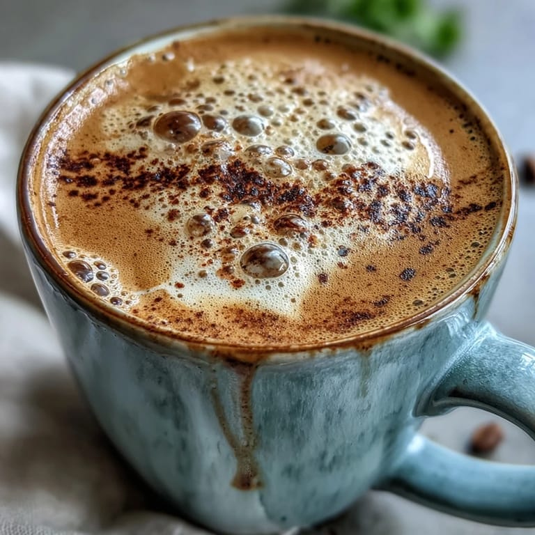 Aromatic hot hojicha latte with frothy steamed milk, perfect for chilly days and cozy, relaxing moments.