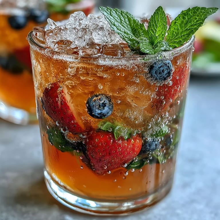Festive Lemonade Bar with Fresh Fruit and Mint, featuring chilled lemonade, assorted syrups, and ice for a refreshing summer beverage station.