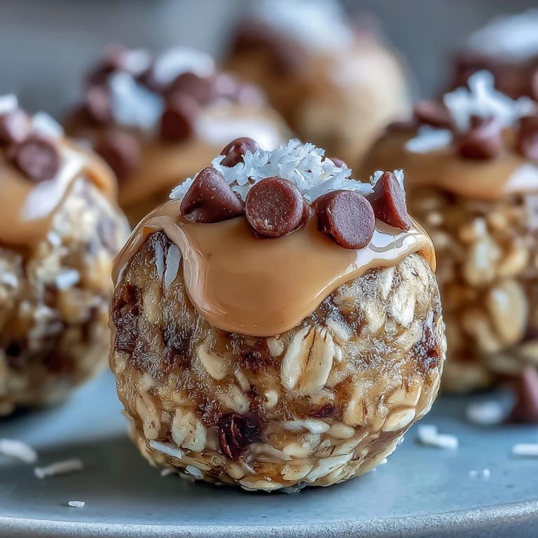 Creamy peanut butter and oats combine in these no-bake treats, studded with chocolate chips for a satisfying, wholesome snack.