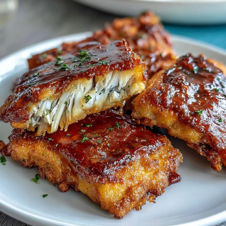 Southern fried catfish with a crunchy cornmeal crust, paired with tangy remoulade—perfect for family gatherings or weeknight meals.  