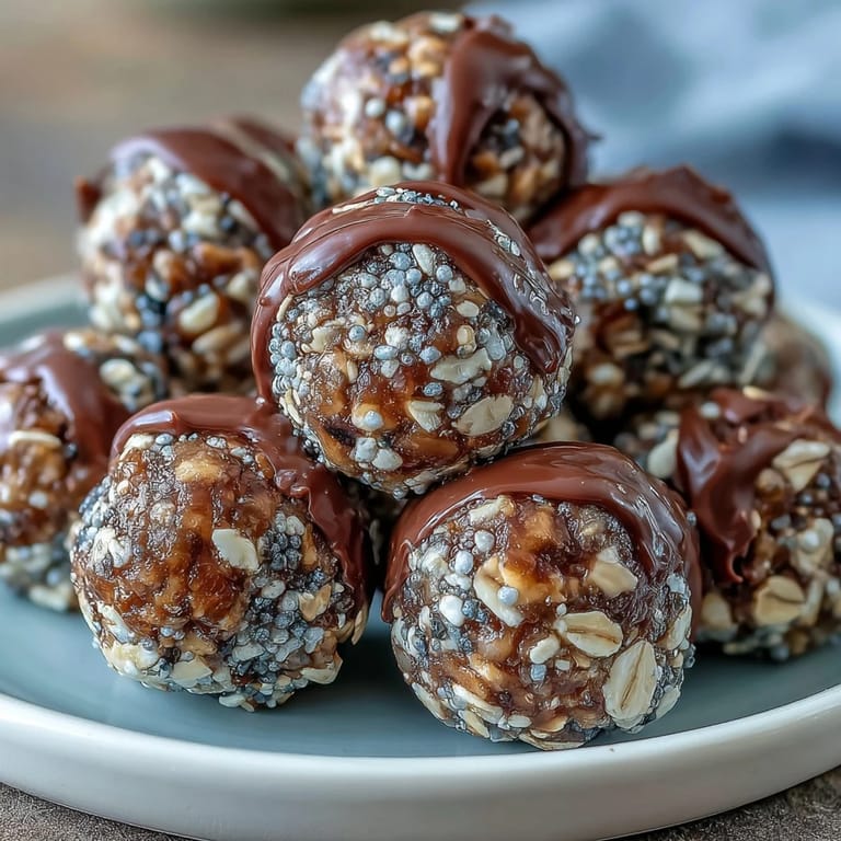 Bite-sized energy balls featuring oats and chocolate chips, a nutritious and delicious snack for young athletes and busy families.