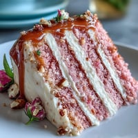 Bridal Shower Rosé Velvet Cake: moist pink layers, delicate rosé flavor, elegant gold drip.